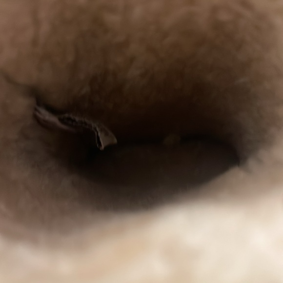 Ugg brand suede and faux fur gloves - Picture 5 of 6